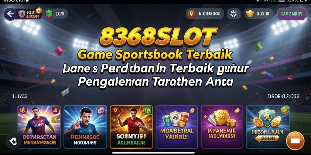 Tampilan menarik dari gameplay 8368SLOT dalam taruhan Sportsbook.