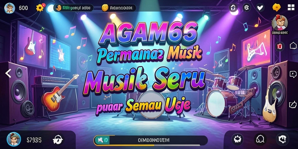 Screenshot AGAM66 menampilkan gameplay musik yang seru dan menantang.