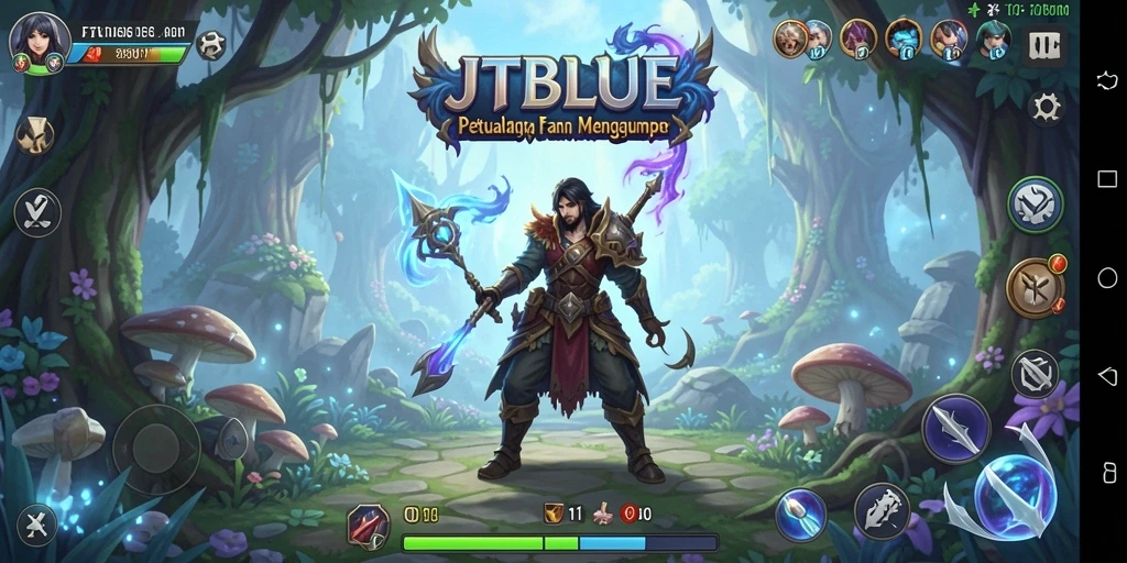 Tampilan gameplay JTBLUE yang menakjubkan dan mendalam.