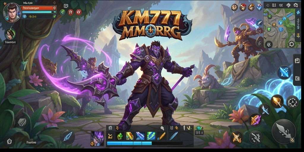 Screenshot menampilkan aksi seru dalam petualangan MMORPG.