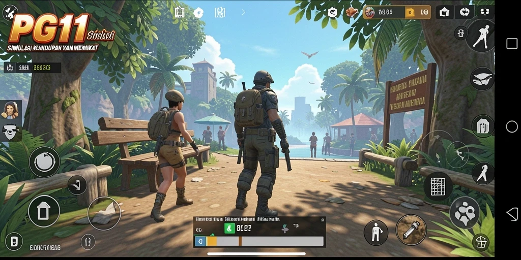 Tampilan menawan dalam gameplay simulasi PG11 yang mengasyikkan.
