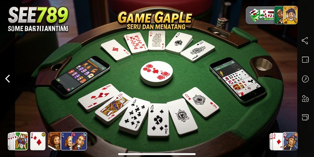 Tampilan gameplay Gaple yang seru di SEE789.