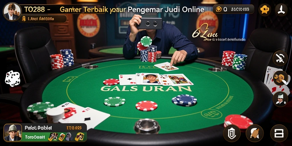 Screenshot utama TO288 yang menunjukkan gameplay Poker yang menarik.