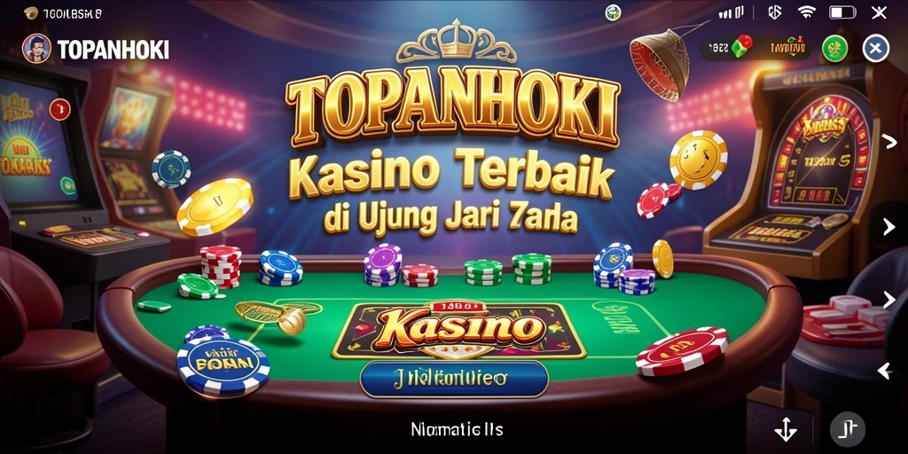 Tampilan gameplay yang menarik dari TOPANHOKI dengan berbagai pilihan permainan Kasino.